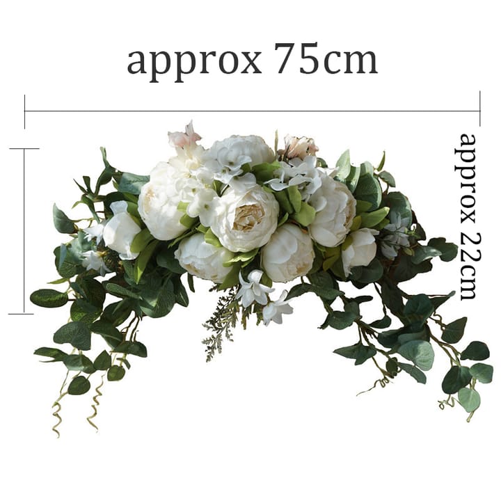 The Bendable Silk Flower Arch, White