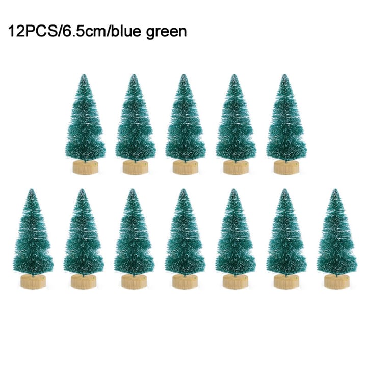 The Mini Fir Collection, Blue green, 6.5 in