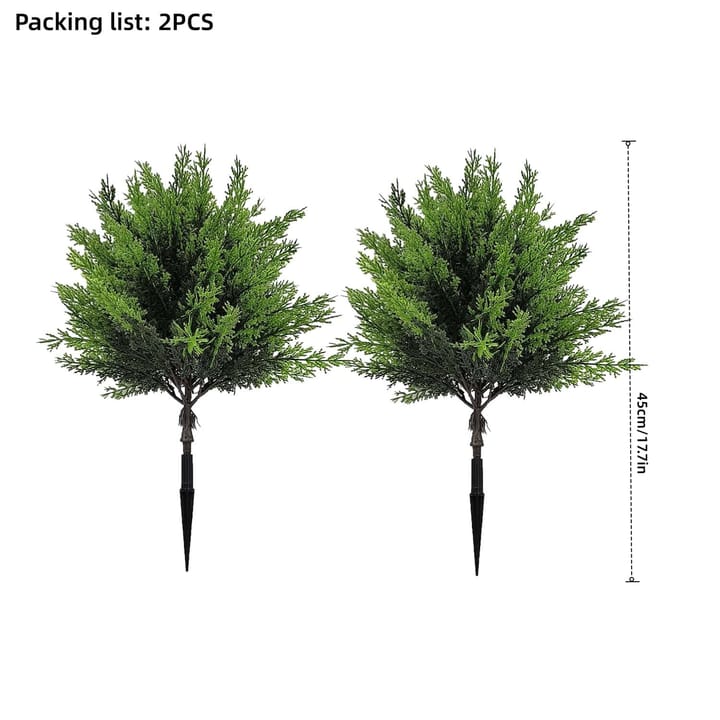 The Pine Needle Pair, 17.7 in tall