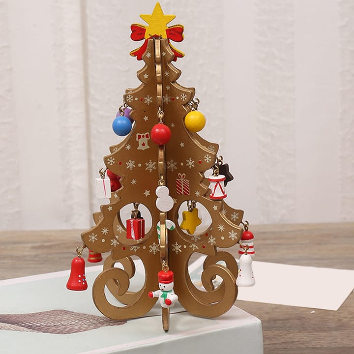 The Woodland Snowflake Tabletop Tree, Yellow