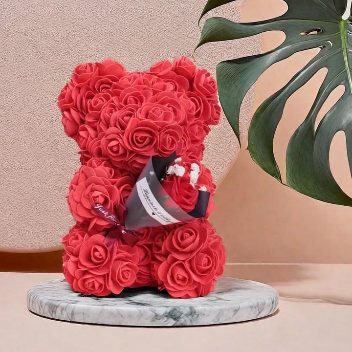 The Foam Rose Bear, Red