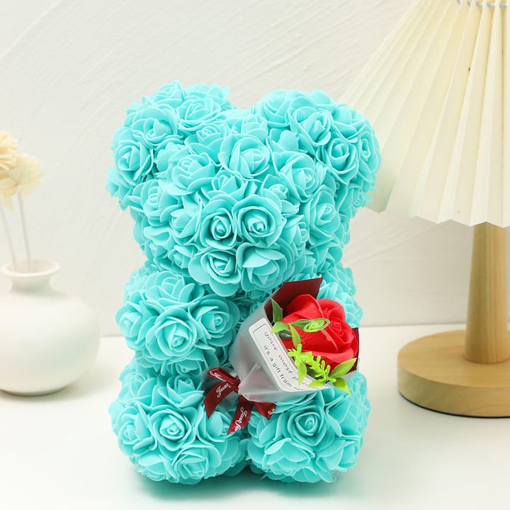 The Foam Rose Bear, Sky blue
