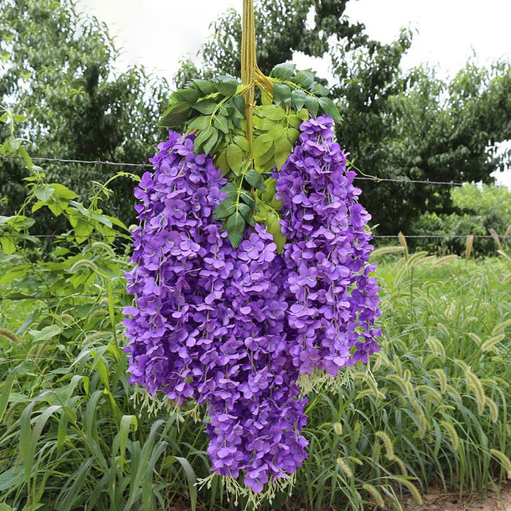 The Wisteria Cascade Garland, Purple