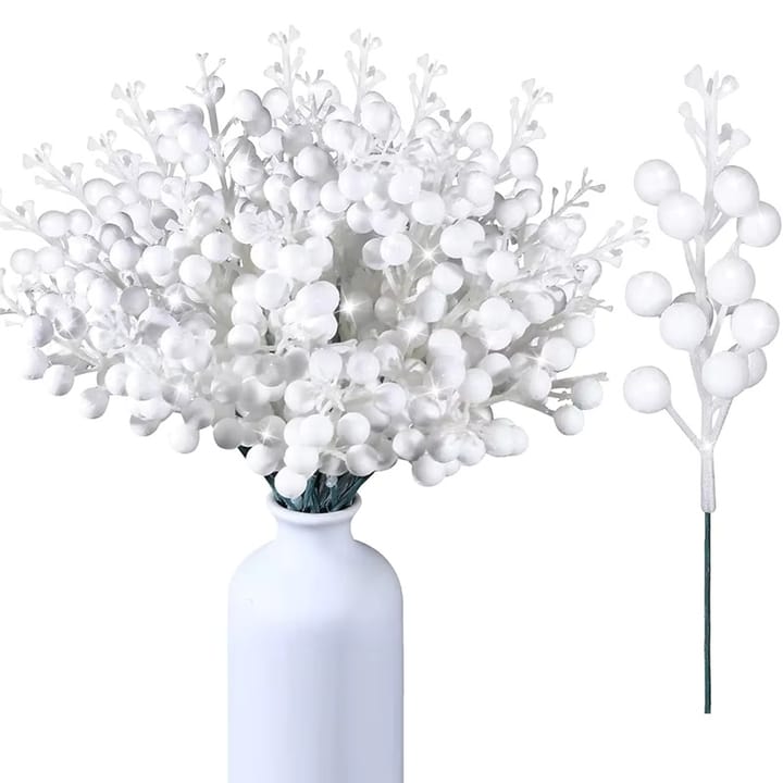 The Gilded Berry Stem, White