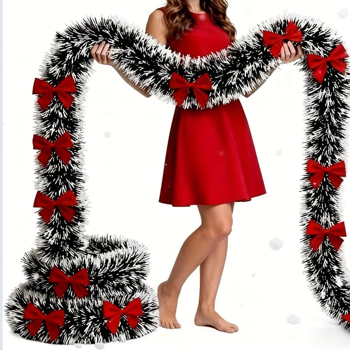 The Snowflocked Tinsel Garland