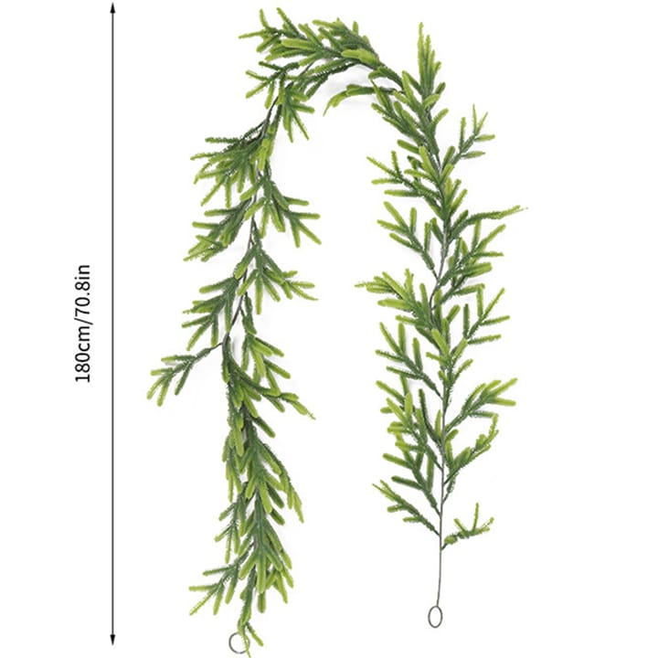 The Cedar Line Garland, Soft feathery needles