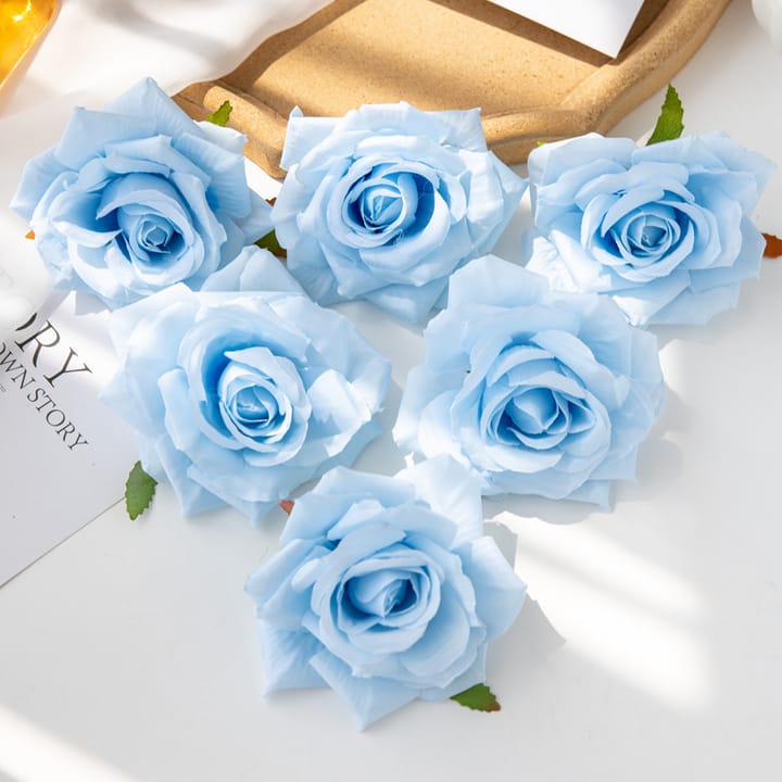 The Silk Rose Head Set, Light blue