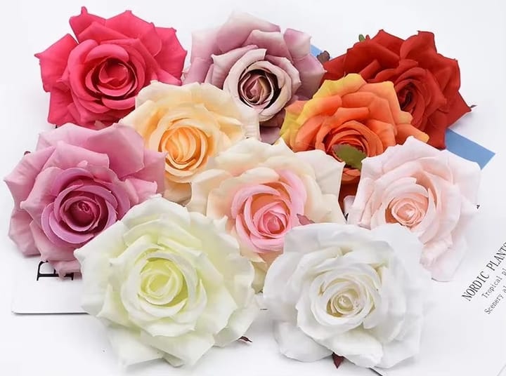 The Silk Rose Head Set, Mixed colors