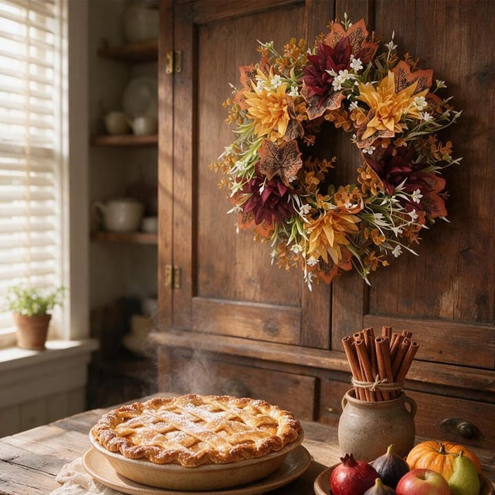 The Autumn Maple Leaf Wreath