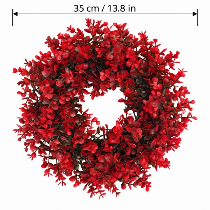The Red Berry Round Wreath, Red