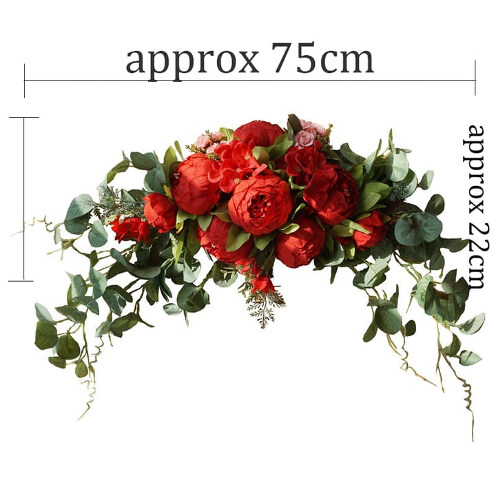 The Bendable Silk Flower Arch, Red