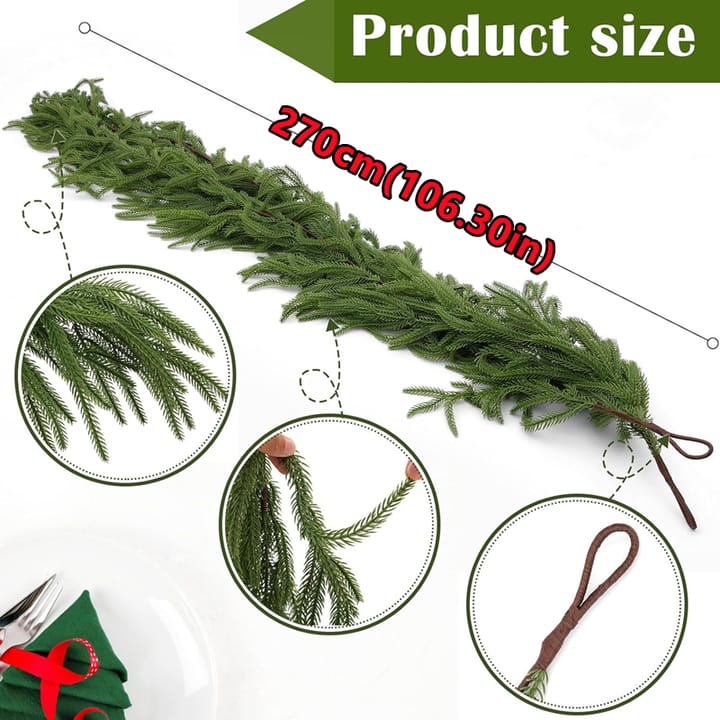 The Bendable Pine Christmas Garland, 106.5 in