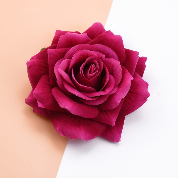 The Velvet Rose Head, Fuchsia