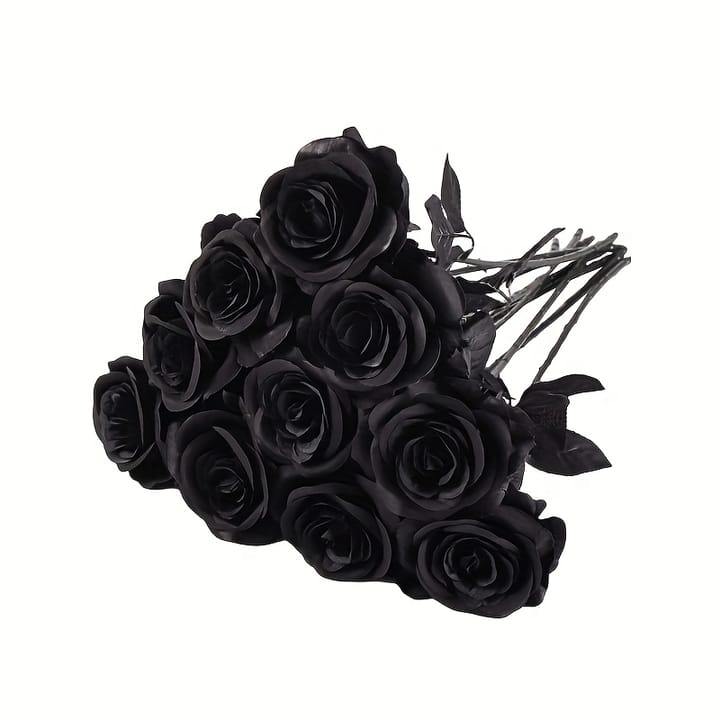 The Midnight Rose Stems, Black
