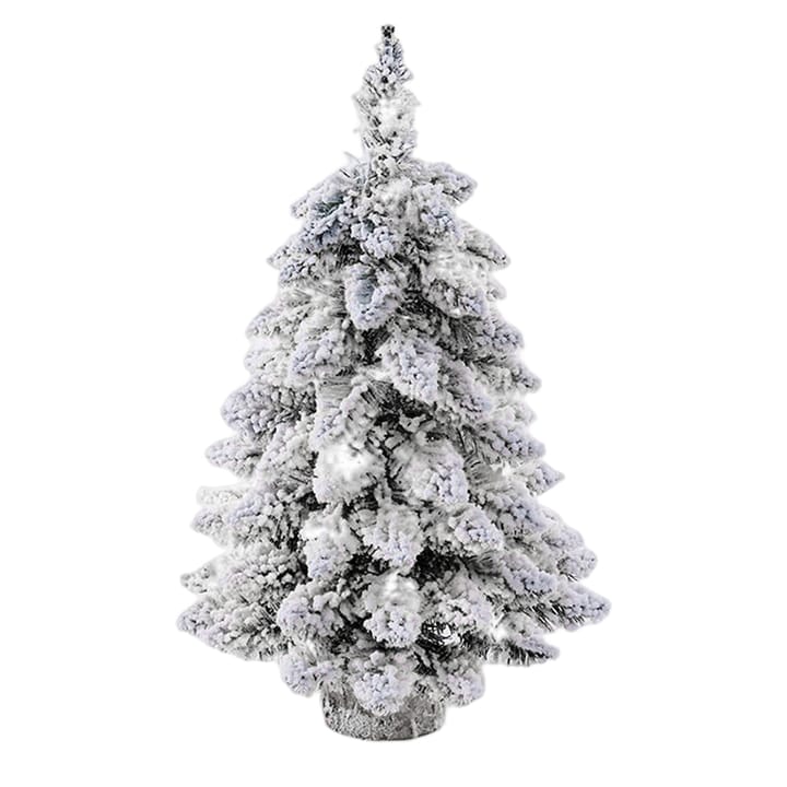 The Snow Flocked Tabletop Pine, Without lights
