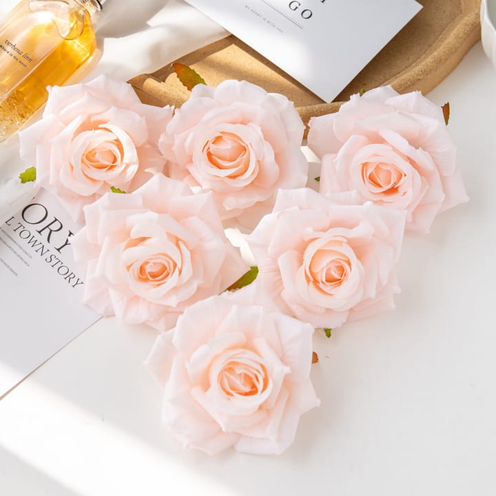 The Silk Rose Head Set, Light pink
