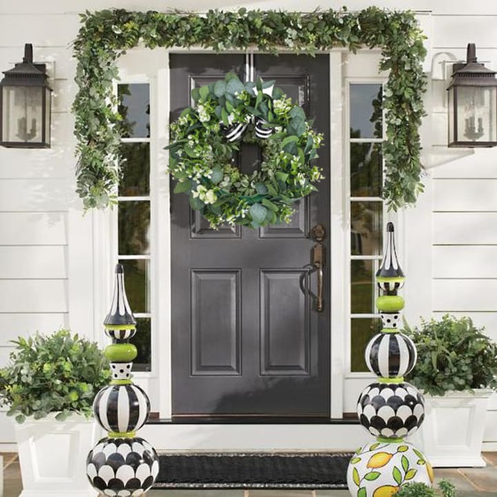 The Eucalyptus Snow Wreath