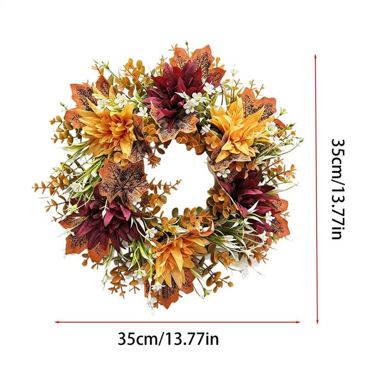 The Autumn Maple Leaf Wreath