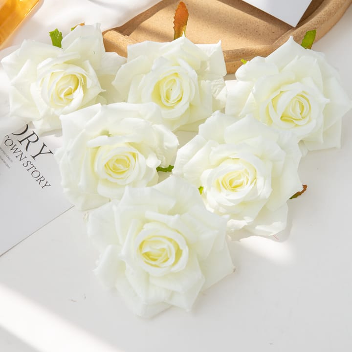 The Silk Rose Head Set, Milky white
