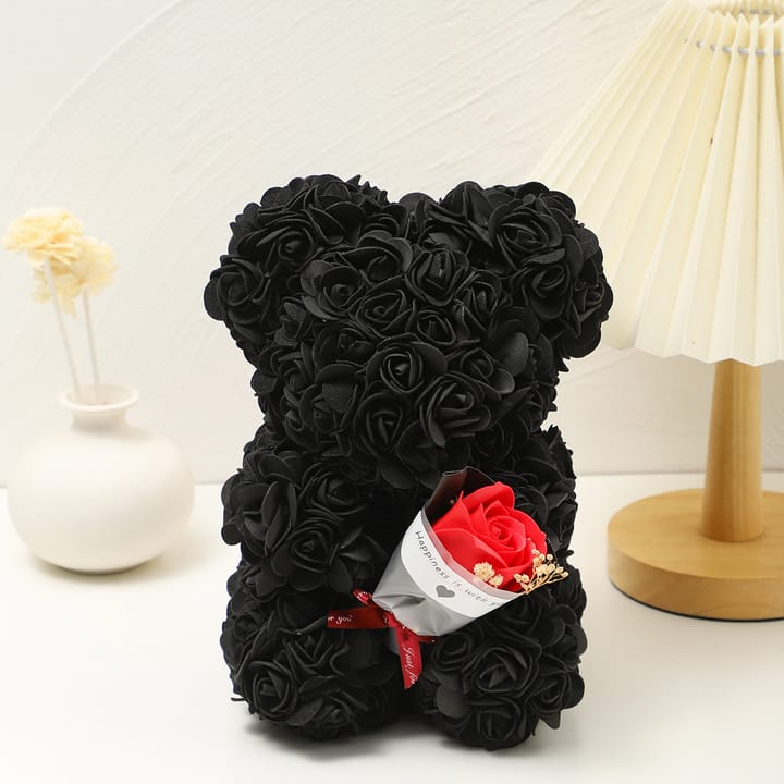 The Foam Rose Bear, Black