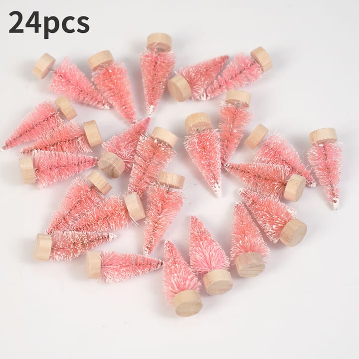 The Sisal Snow Mini Tree Pack, Pink