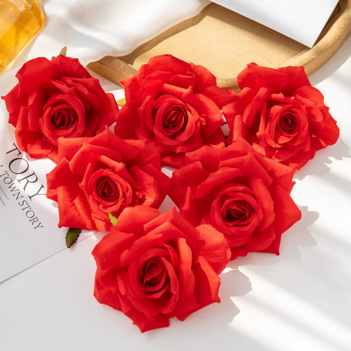 The Silk Rose Head Set, Red