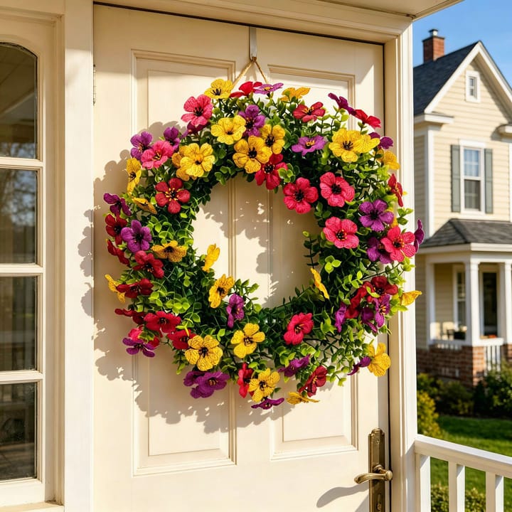 The Multicolor Bloom Door Wreath