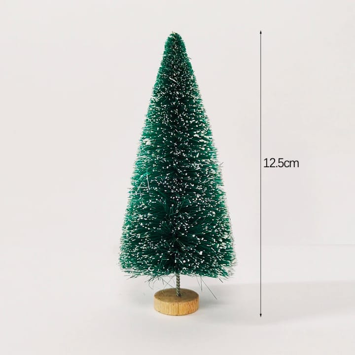 The Sisal Mini Tree Set, Green, 5 trees, 4.9 in