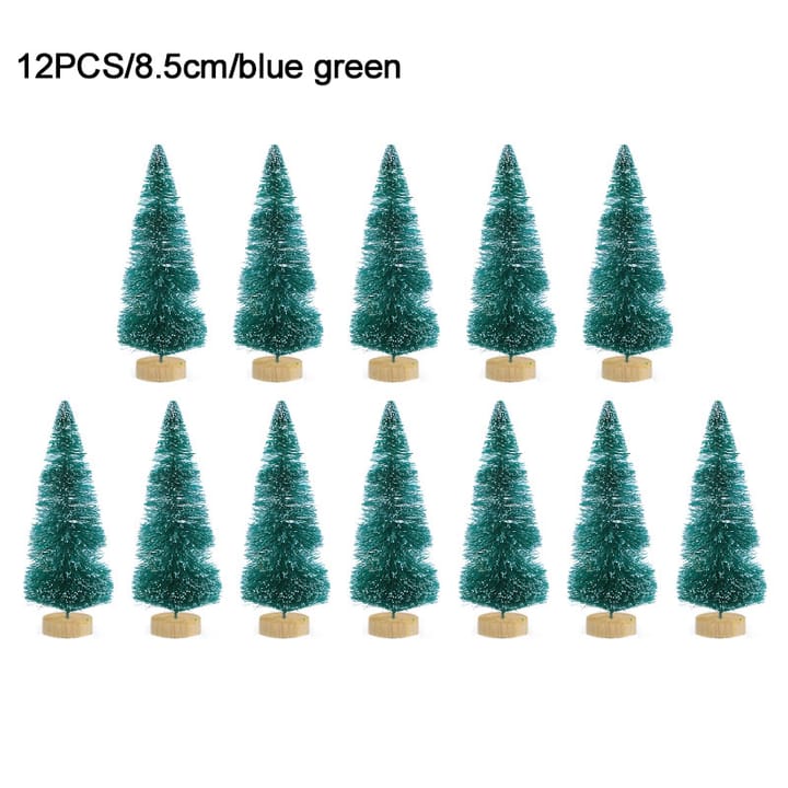 The Mini Fir Collection, Blue green, 8.5 in