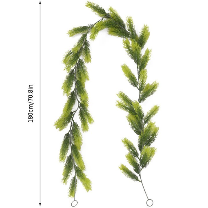 The Cedar Line Garland, Short fluffy needles