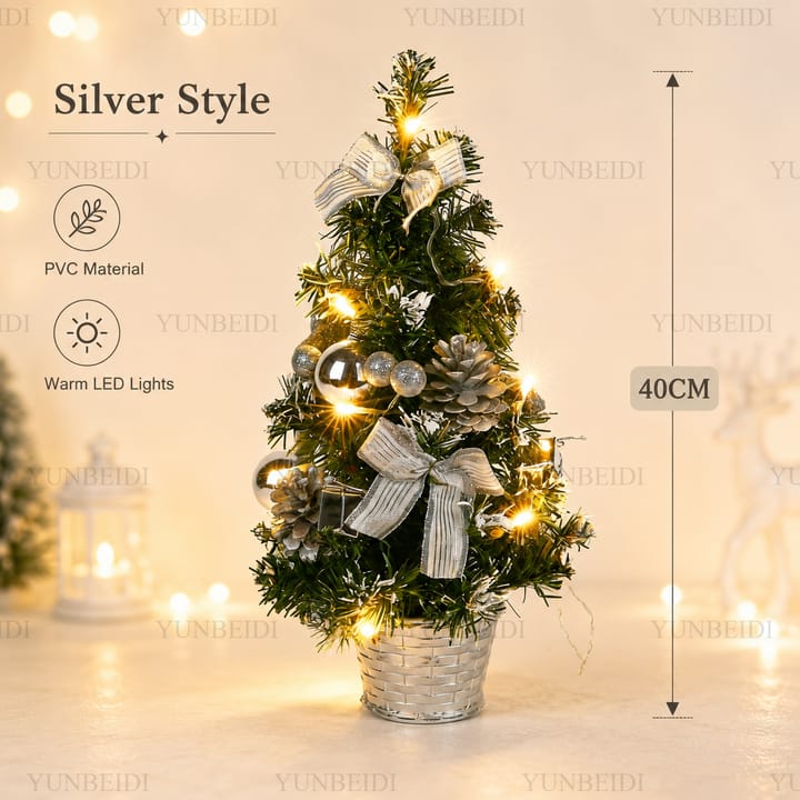 The Tabletop Pine Light, Silver
