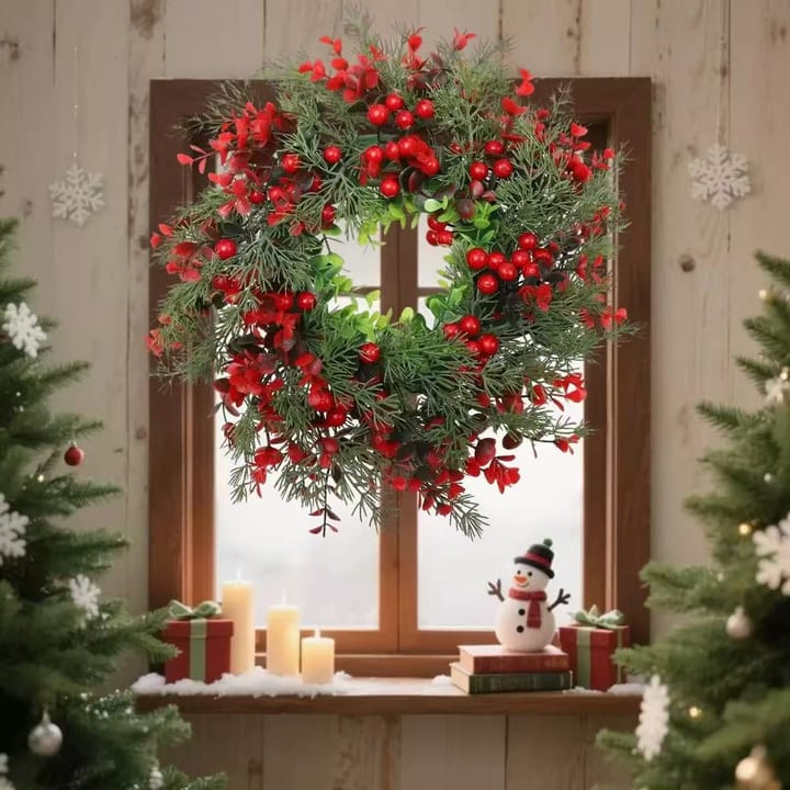 The Red Berry Round Wreath
