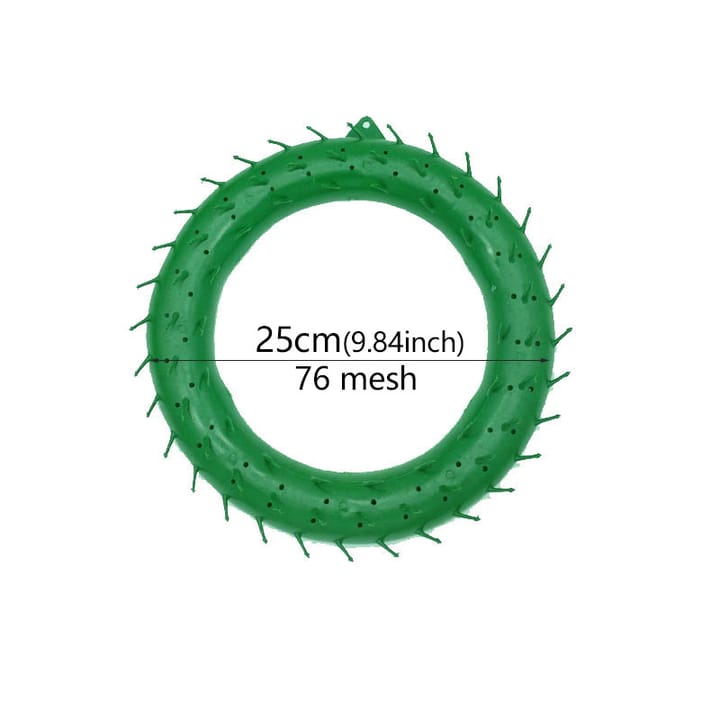 The Green Spiked Wreath Frame, 10 in, 76 mesh