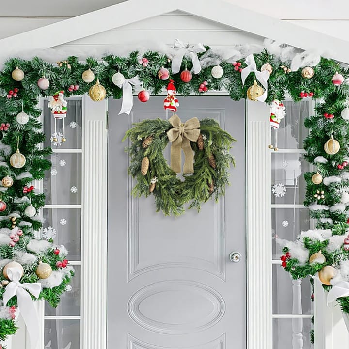 The Snowy Red Berry Christmas Wreath