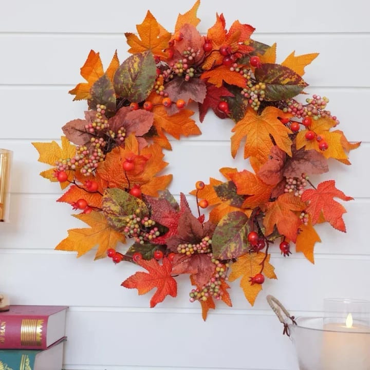 The Autumn Maple Berry Wreath
