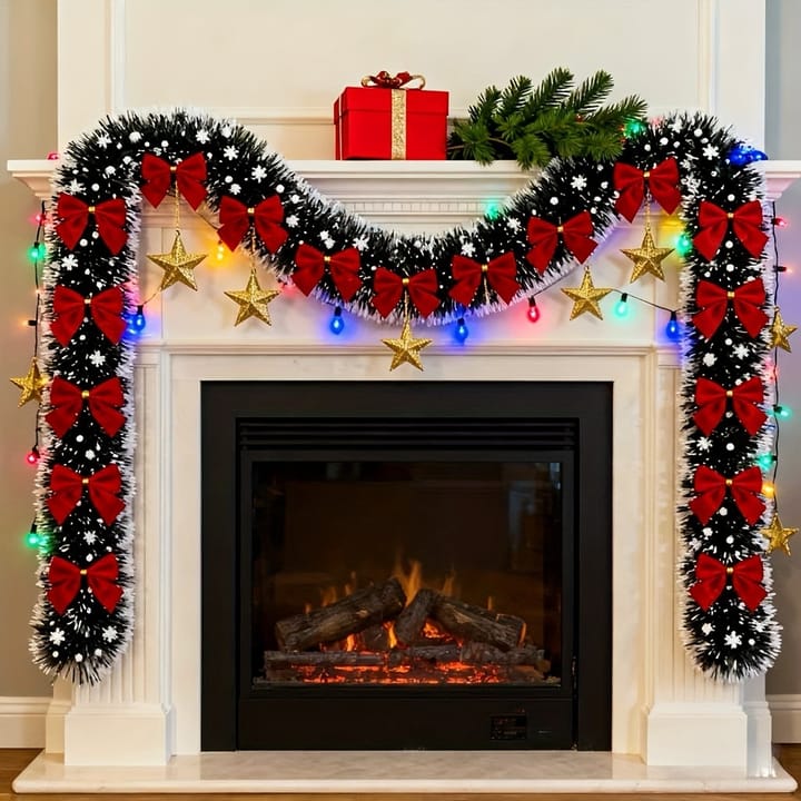 The Snowflocked Tinsel Garland