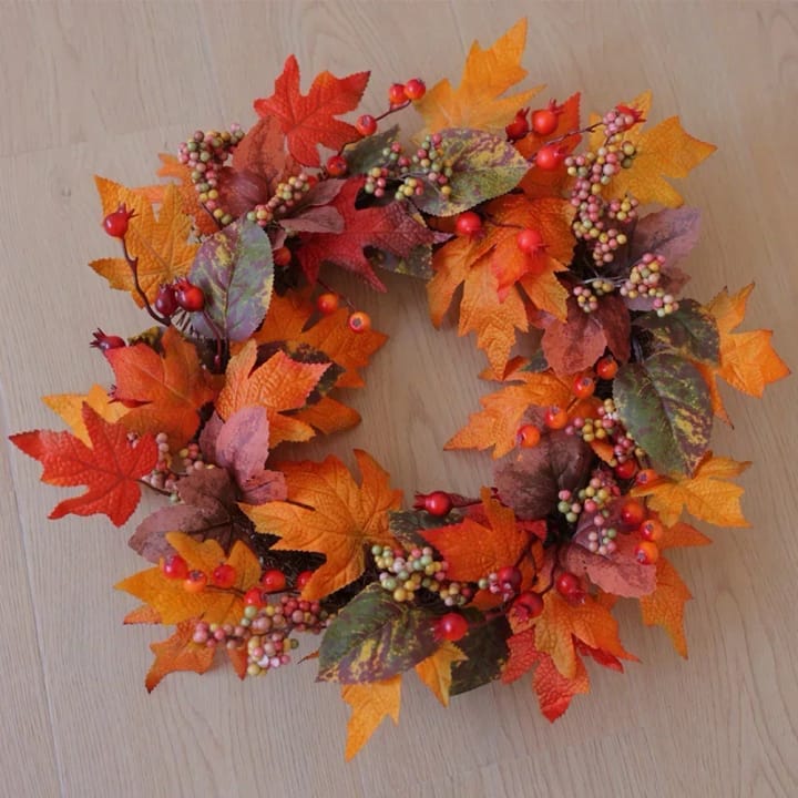 The Autumn Maple Berry Wreath