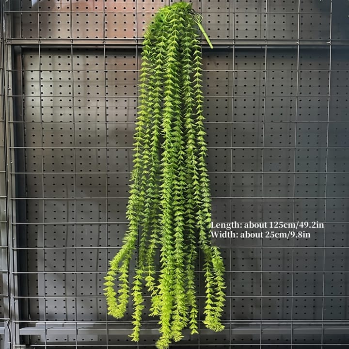 The Cascading Fern Vine, Green trailing beads