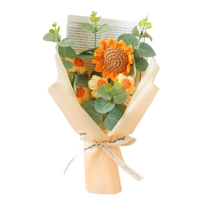 The Crochet Daisy and Sunflower Bouquet, Khaki