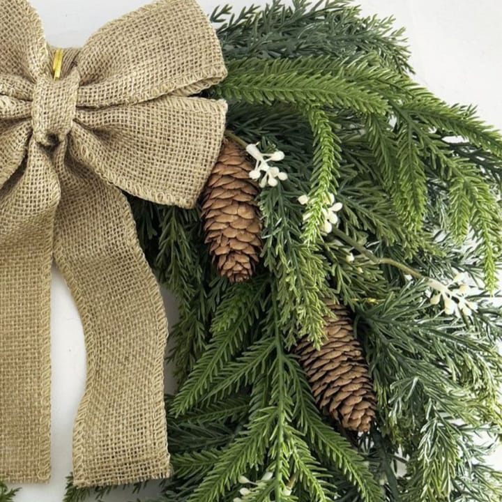 The Snowy Red Berry Christmas Wreath