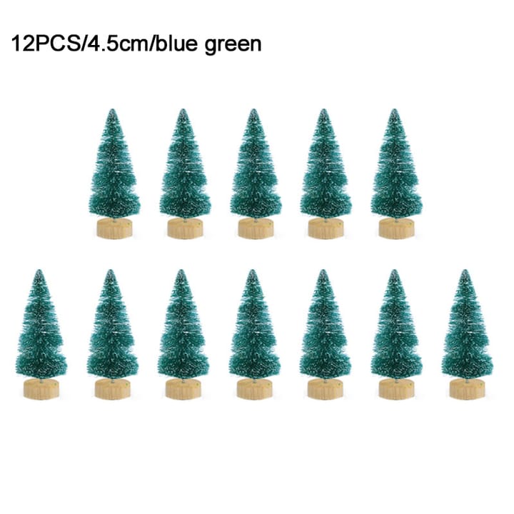 The Mini Fir Collection, Blue green, 4.5 in