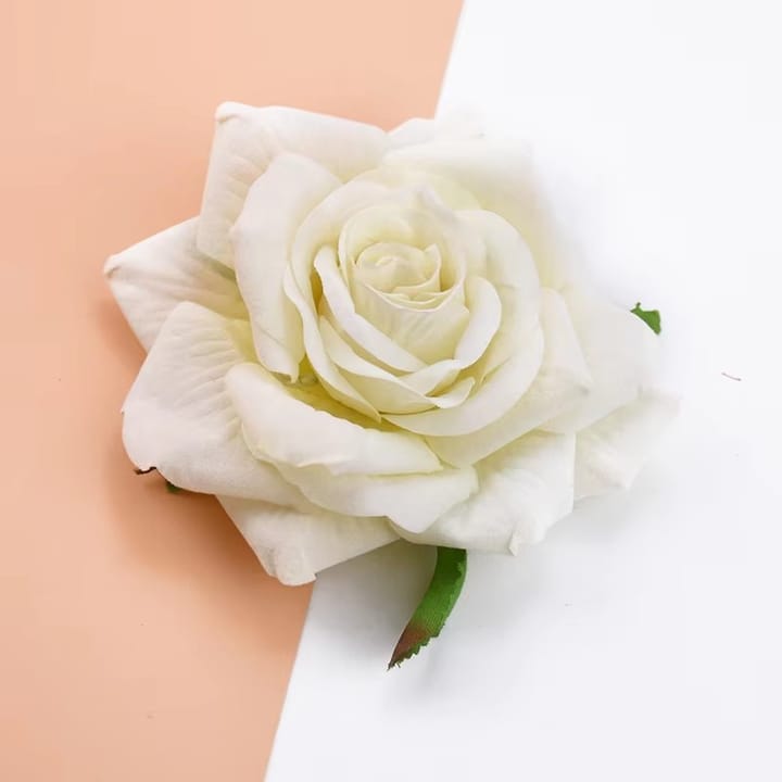 The Velvet Rose Head, Pink and cream