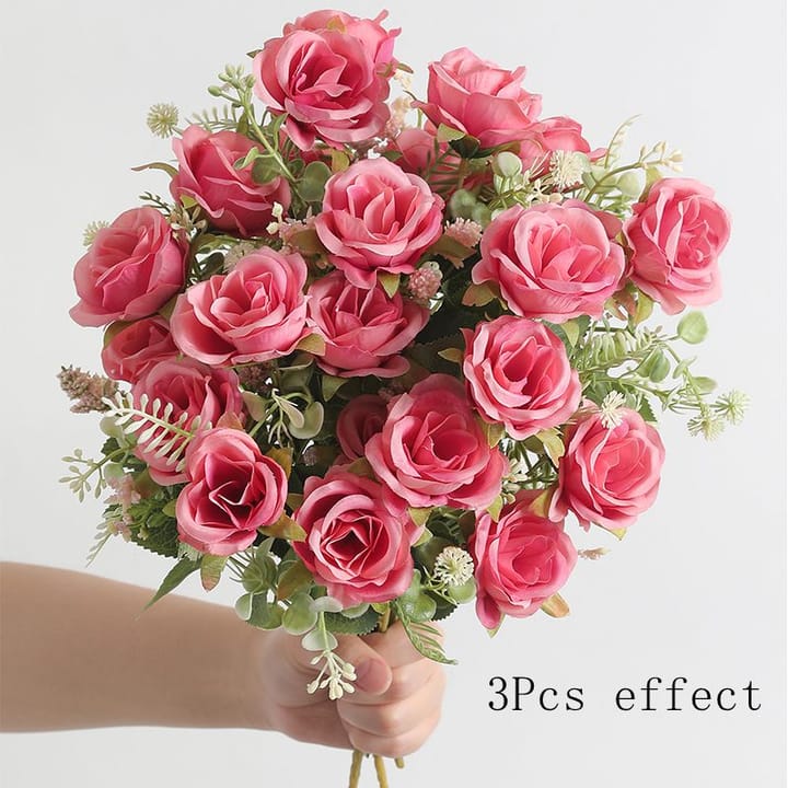 The Silk Rose Stem Set, Pink
