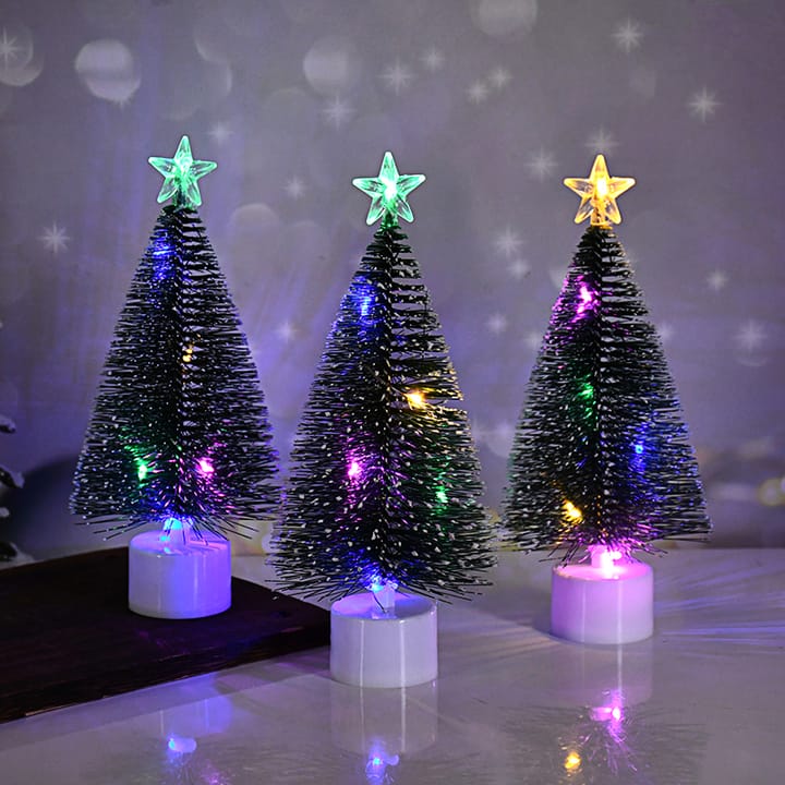 The Mini Lighted Christmas Tree, 3 trees