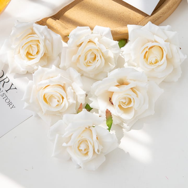 The Silk Rose Head Set, Beige