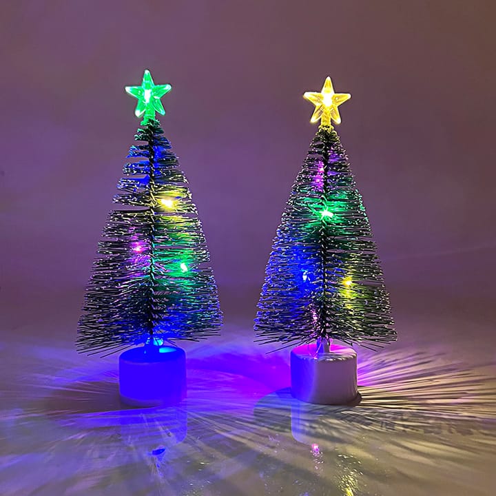 The Mini Lighted Christmas Tree, 2 trees