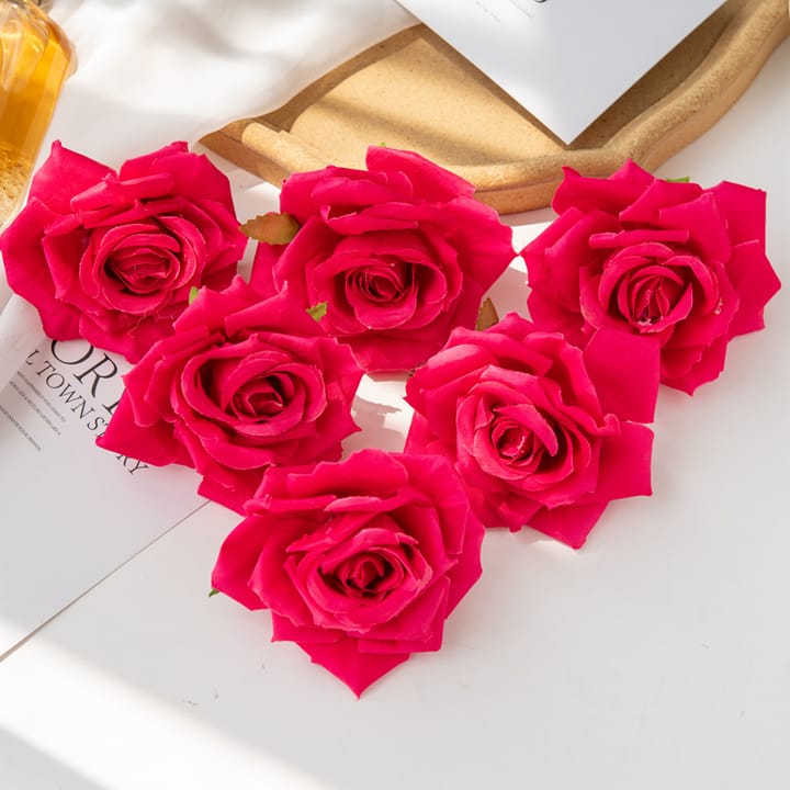 The Silk Rose Head Set, Fuchsia