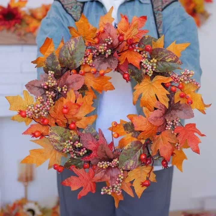 The Autumn Maple Berry Wreath