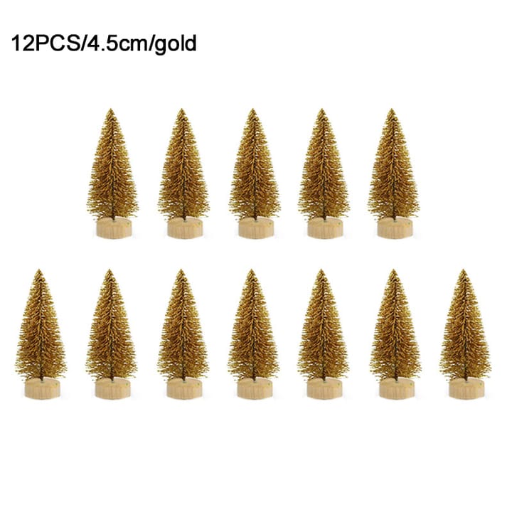 The Mini Fir Collection, Gold, 4.5 in