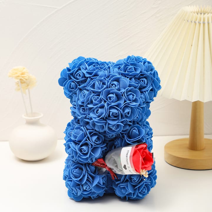 The Foam Rose Bear, Blue